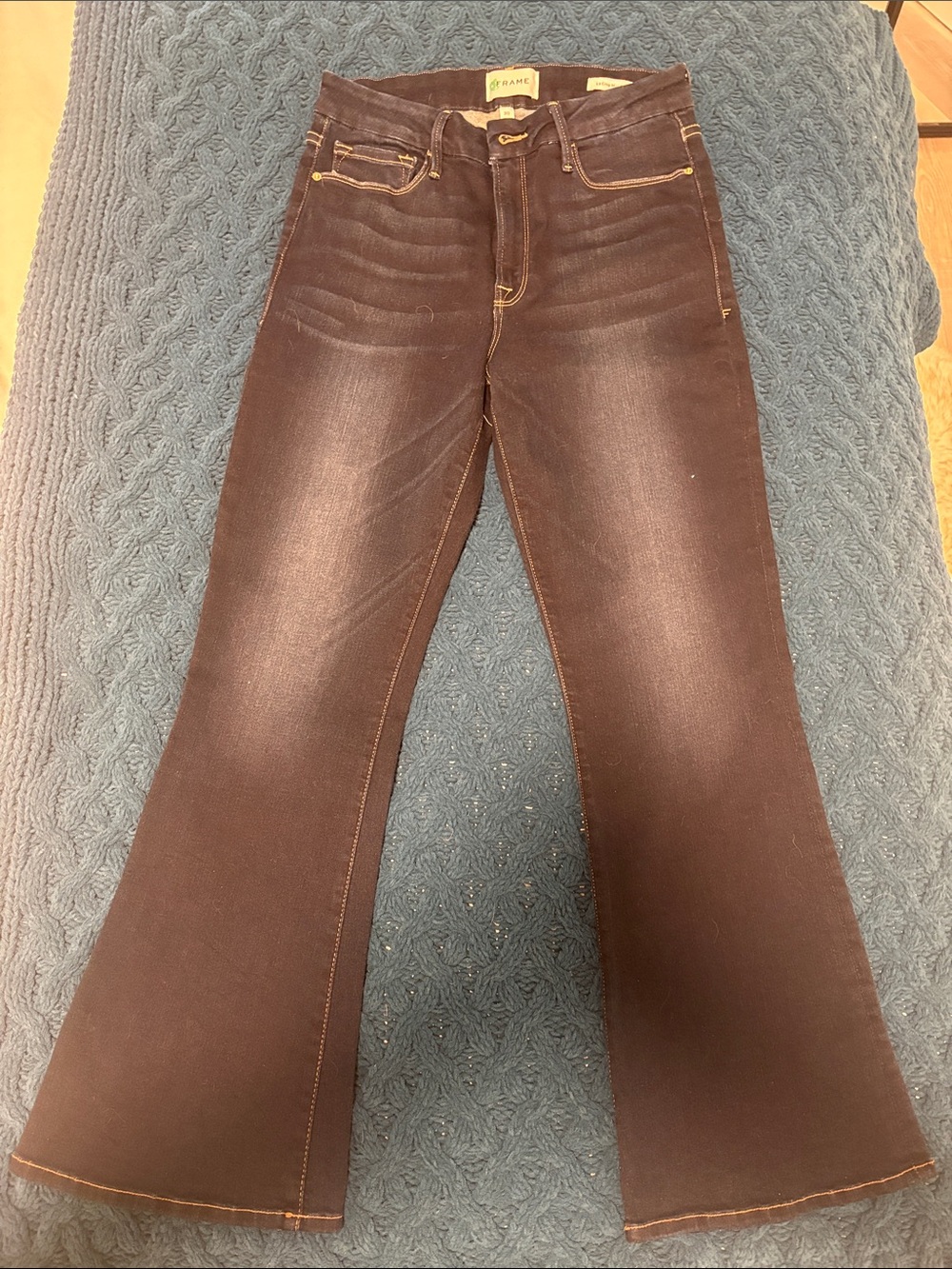 Frame Denim Dark Blue Flare Jeans